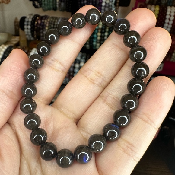 Jewelry - Rare black labradorite bracelet | 8mm